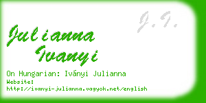 julianna ivanyi business card